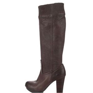 FRYE Leather Scrunch Brown Boots, Size 6.5